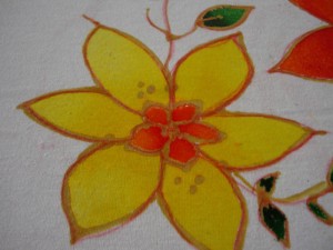 Yellow flower completed